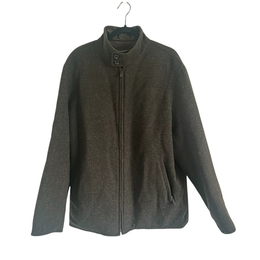 Ermenegildo Zegna Soft Reversible Wool Quilted Jacket Coat, Men’s XL